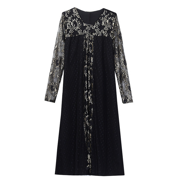 Rochie moderna de dama de culoare neagra - model croiat