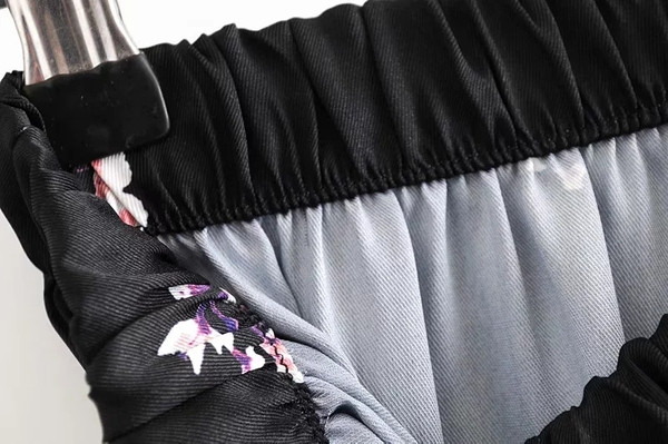 Színes női nadrág magas elasztikus derékkal