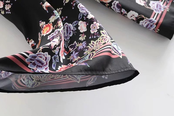 Színes női nadrág magas elasztikus derékkal