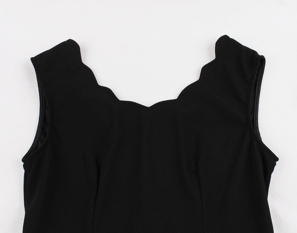 Rochie eleganta de dama cu bretele late in negru