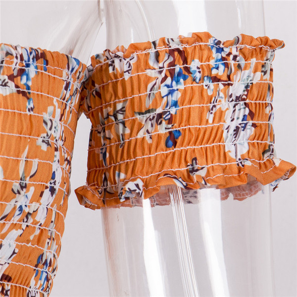 Set de dama zilnic din doua parti cu model floral