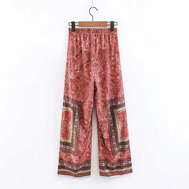 Pantaloni de dama cu talie elastica inalta