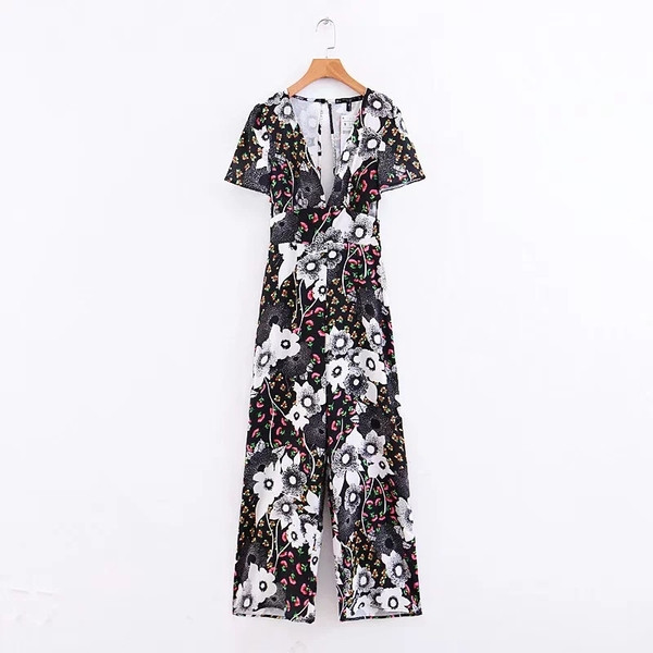 Salopeta de dama eleganta cu model floral