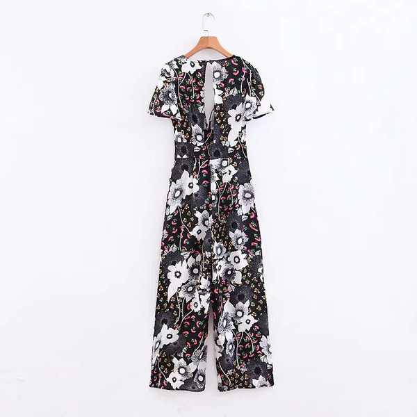 Salopeta de dama eleganta cu model floral