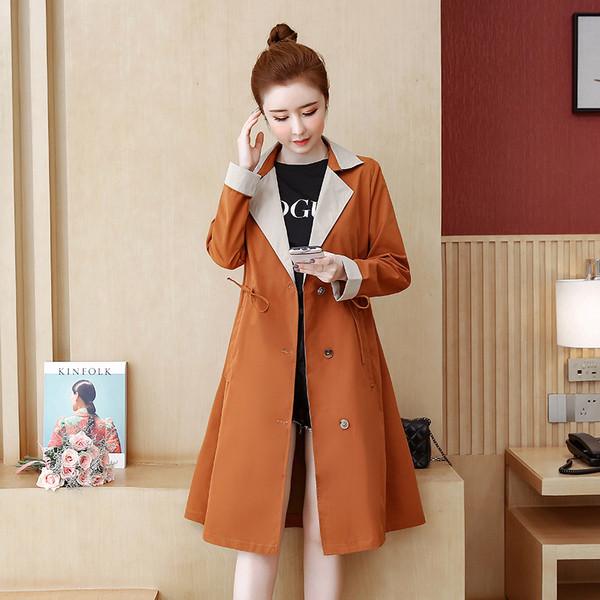 Modern női kabát két színben - szabású modell