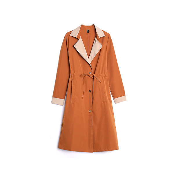 Modern női kabát két színben - szabású modell