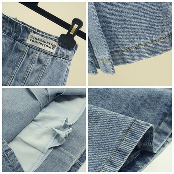 Modern női farmerszoknya kék színben