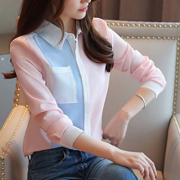 Camasa de dama model nou in doua culori cu buzunar