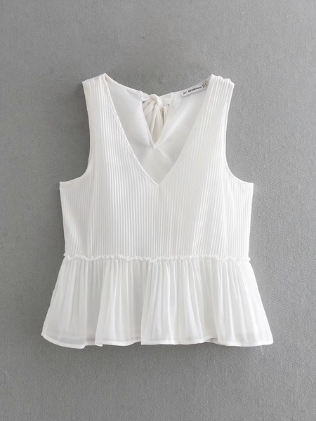 Modern női felső - rövid fehér és fekete modell