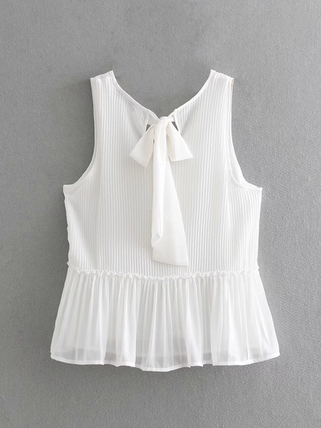 Modern női felső - rövid fehér és fekete modell