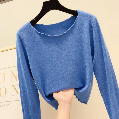 Bluză casual de damă cu mâneci lungi în trei culori