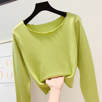 Bluză casual de damă cu mâneci lungi în trei culori