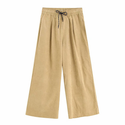 Pantaloni maro lungime 9/10 - model lat