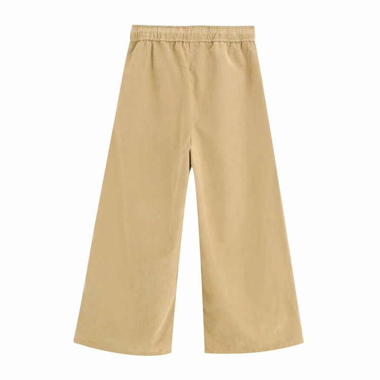 Pantaloni maro lungime 9/10 - model lat