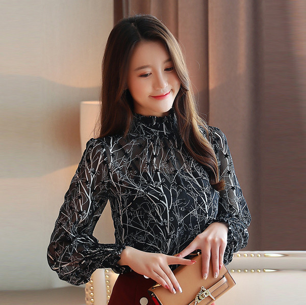 Modern női blúz hosszú ujjal - két színben