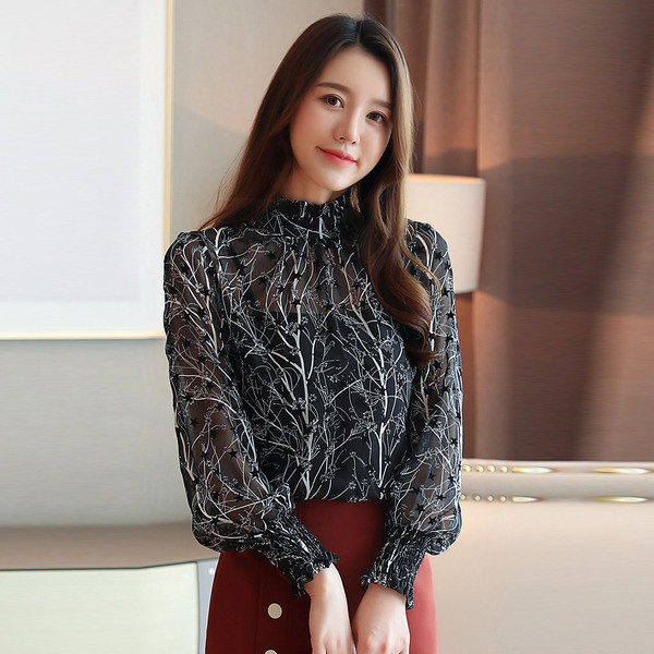 Modern női blúz hosszú ujjal - két színben