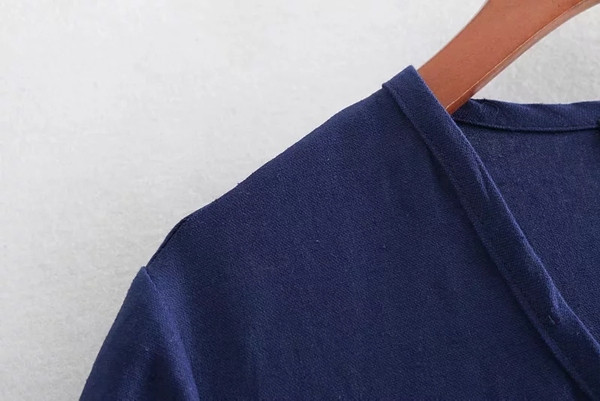 Kék színű, hosszú ujjú női ruha