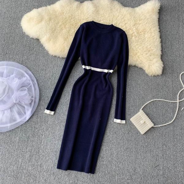 Rochie casual dama Model subtire de tricotat subtire in mai multe culori