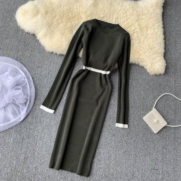 Rochie casual dama Model subtire de tricotat subtire in mai multe culori