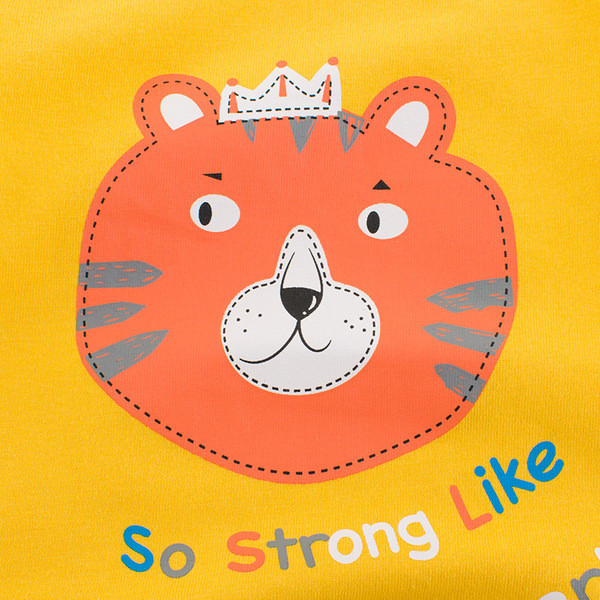 Bluza casual pentru copii pentru baieti in doua culori cu aplicatii diferite