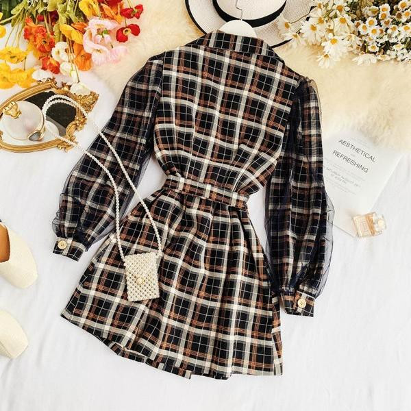 Rochie eleganta de dama cu tul pe maneci in doua culori