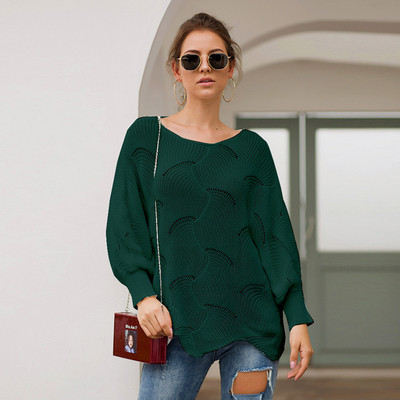 Modern női blúz, hosszú ujjú, O-nyakú több színben