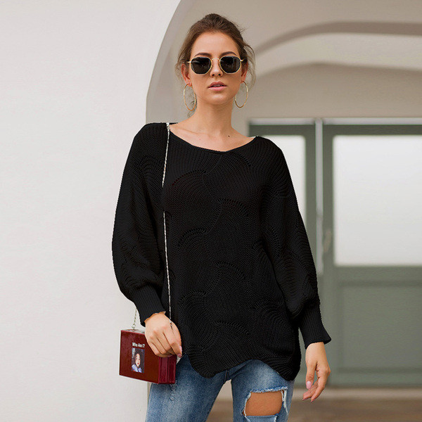 Modern női blúz, hosszú ujjú, O-nyakú több színben