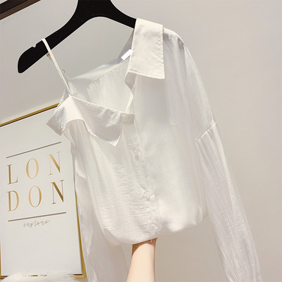 Női ing galléros és hosszú ujjú négy színben