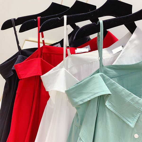 Női ing galléros és hosszú ujjú négy színben