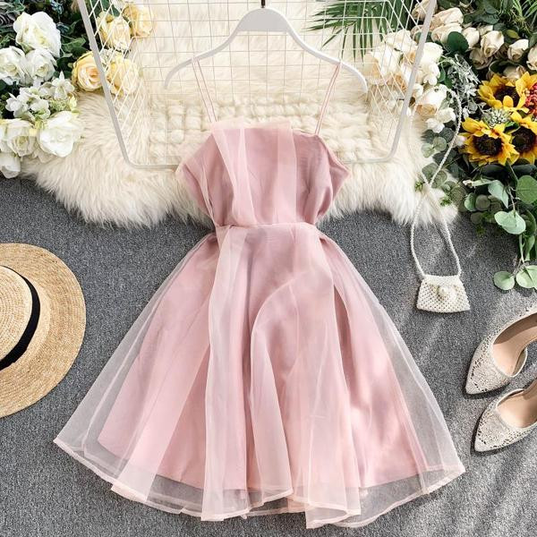 Rochie de dama eleganta cu tul in patru culori