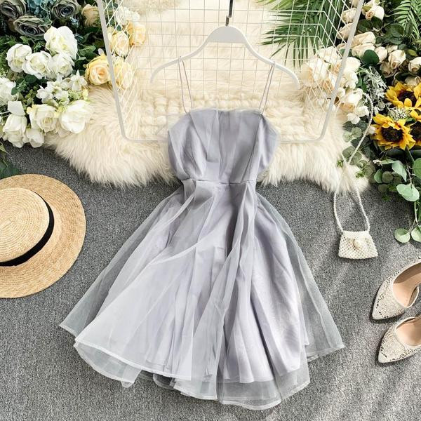 Rochie de dama eleganta cu tul in patru culori