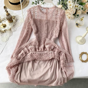 Model elegant de dama croiat cu dantela in mai multe culori