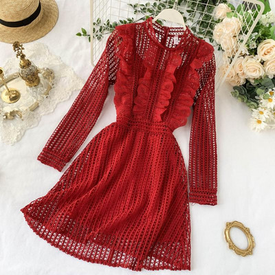 Női csipke ruha négy színben