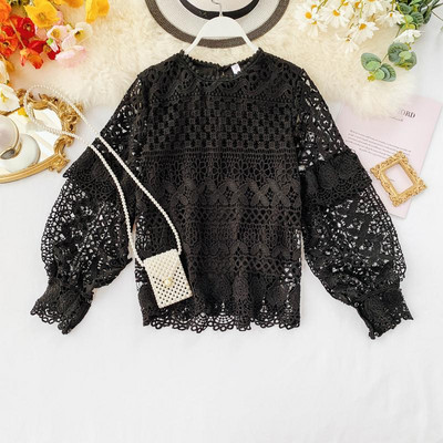 Bluza de dama din dantela cu maneci late in mai multe culori