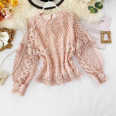 Bluza de dama din dantela cu maneci late in mai multe culori