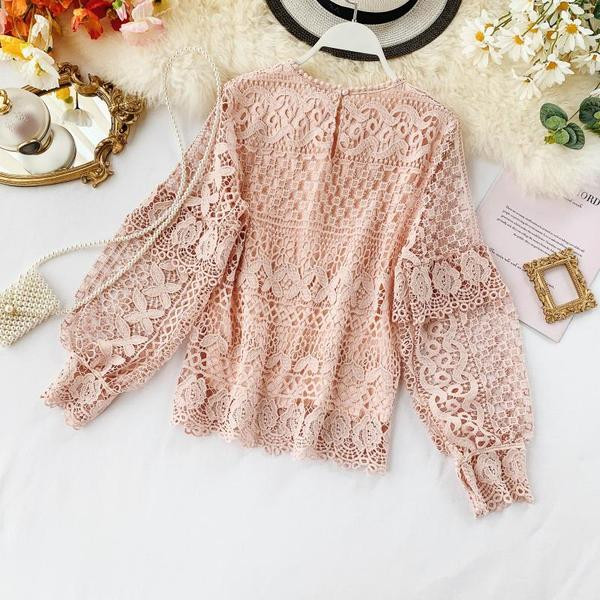 Bluza de dama din dantela cu maneci late in mai multe culori