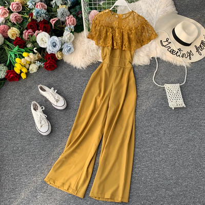 Hosszú női overál különböző színekben csipkével