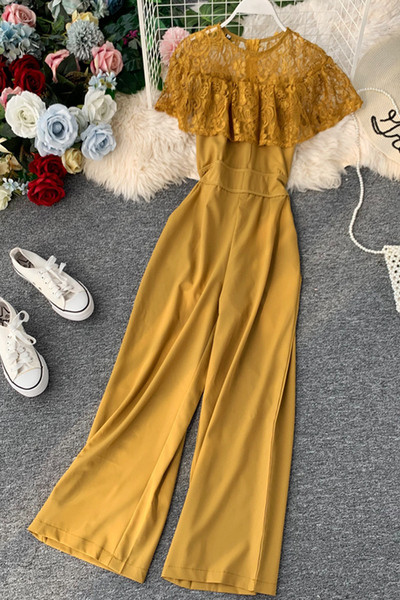 Hosszú női overál különböző színekben csipkével