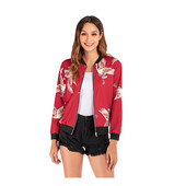 Modern női őszi kabát cipzárral és hosszú ujjal több színben