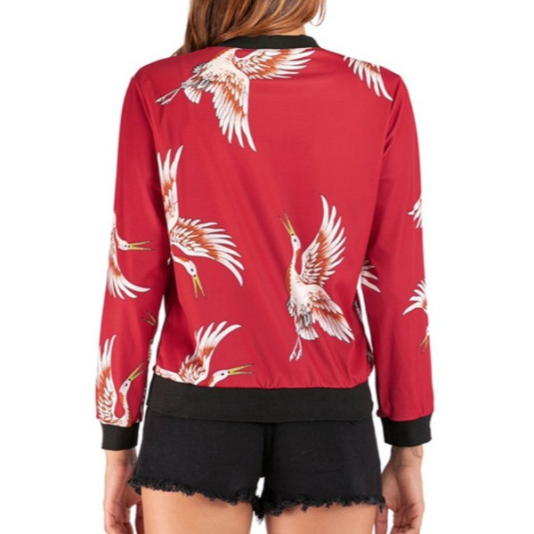 Modern női őszi kabát cipzárral és hosszú ujjal több színben