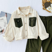 Női alkalmi farmerdzseki fehér színben