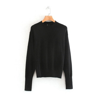 Pulover de dama din tricotat subtire model uni - mai multe culori