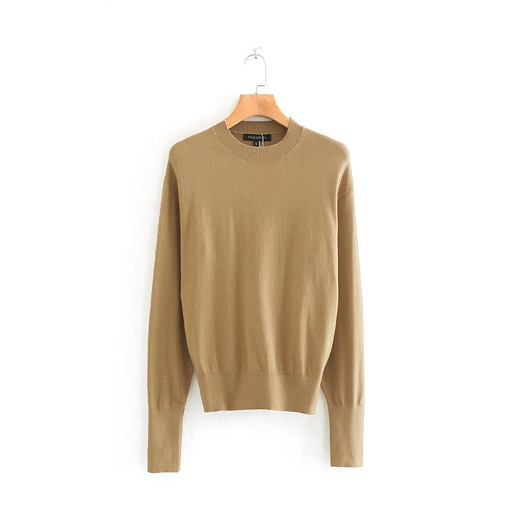 Pulover de dama din tricotat subtire model uni - mai multe culori