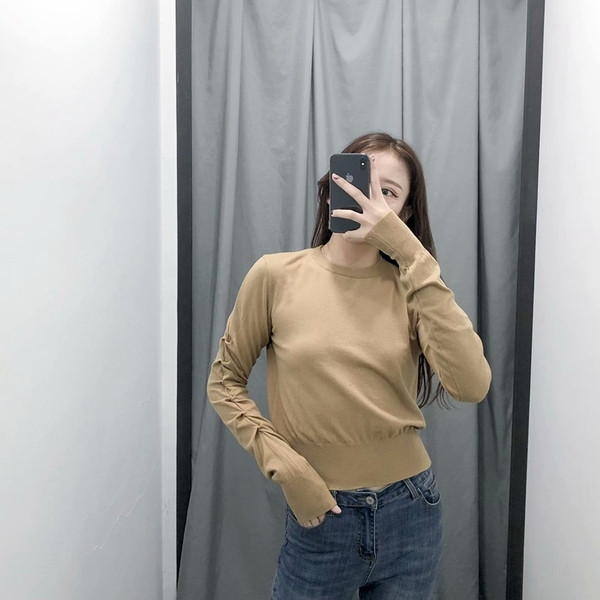 Női alkalmi pulóver sima modell - többféle színben