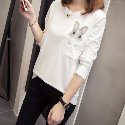 Modern női blúz hosszú ujjal és rátéttel, két színben