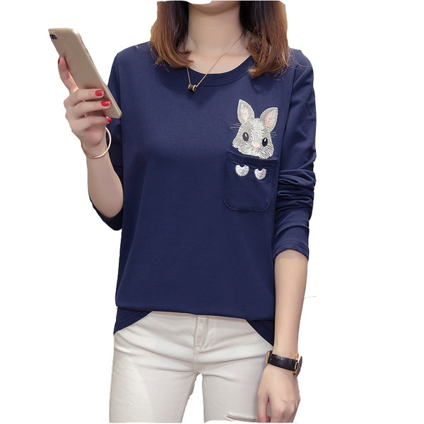 Modern női blúz hosszú ujjal és rátéttel, két színben