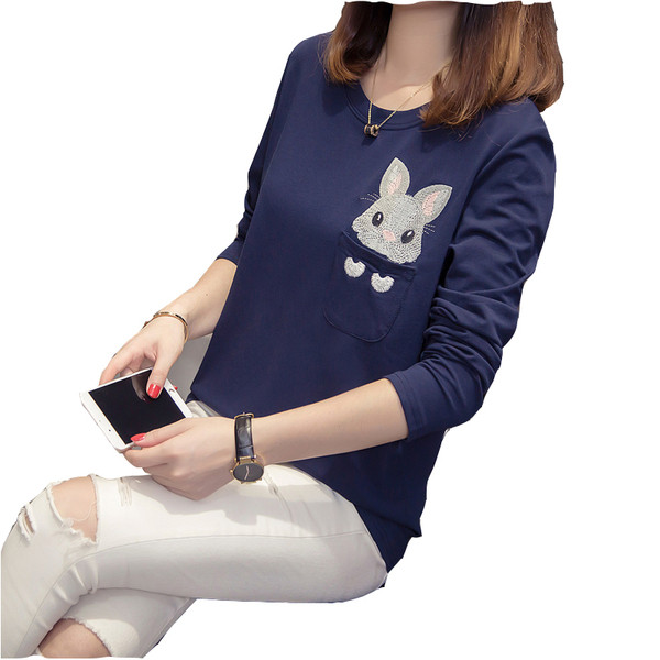 Modern női blúz hosszú ujjal és rátéttel, két színben