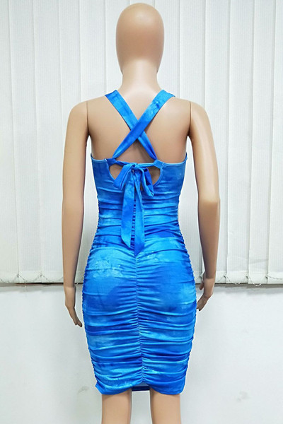 Lezser női ruha nyakkendővel és vékony pántokkal, két színben