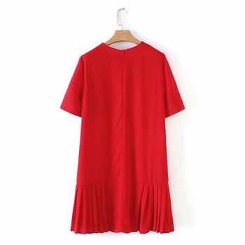 Rochie casual de dama cu maneci scurte in doua culori