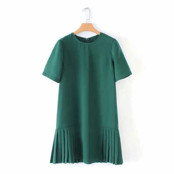 Rochie casual de dama cu maneci scurte in doua culori